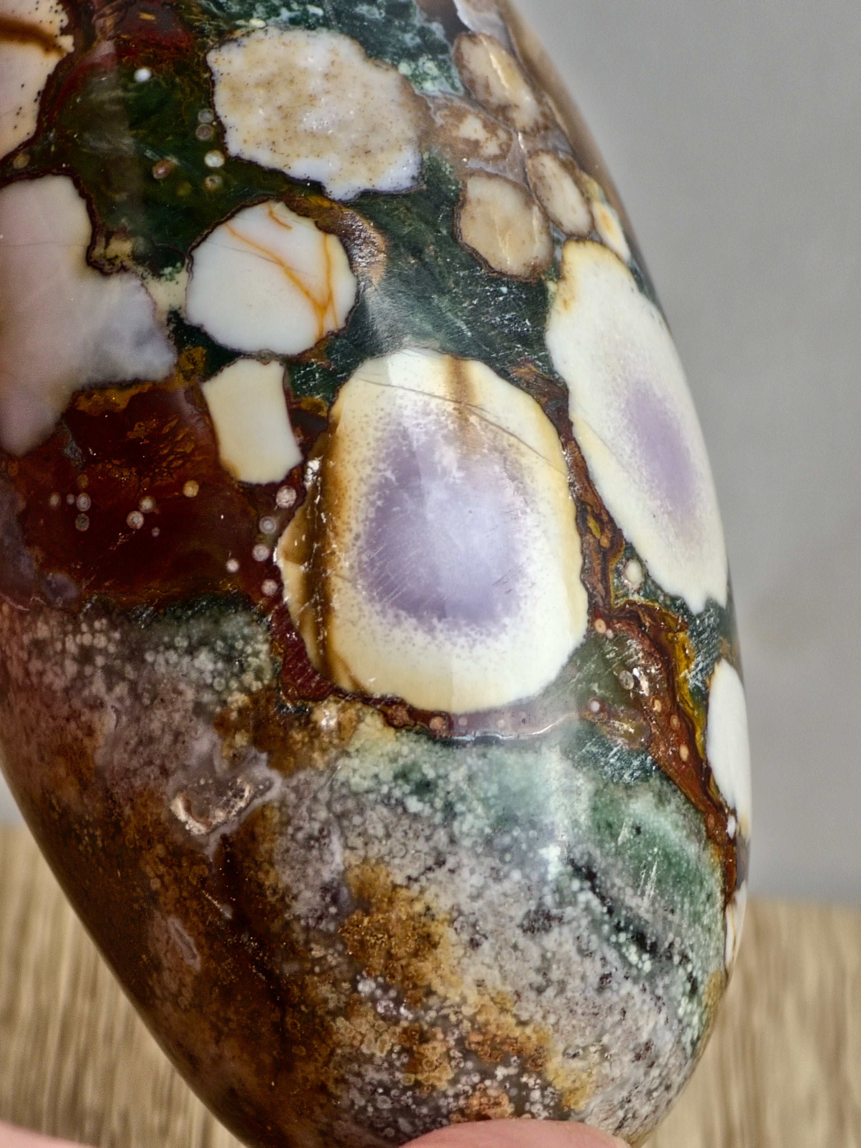 King Cobra (Orbicular) Indian Jasper Shiva Lingham