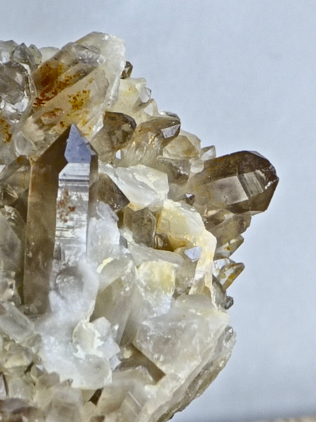 Natural citrine cluster