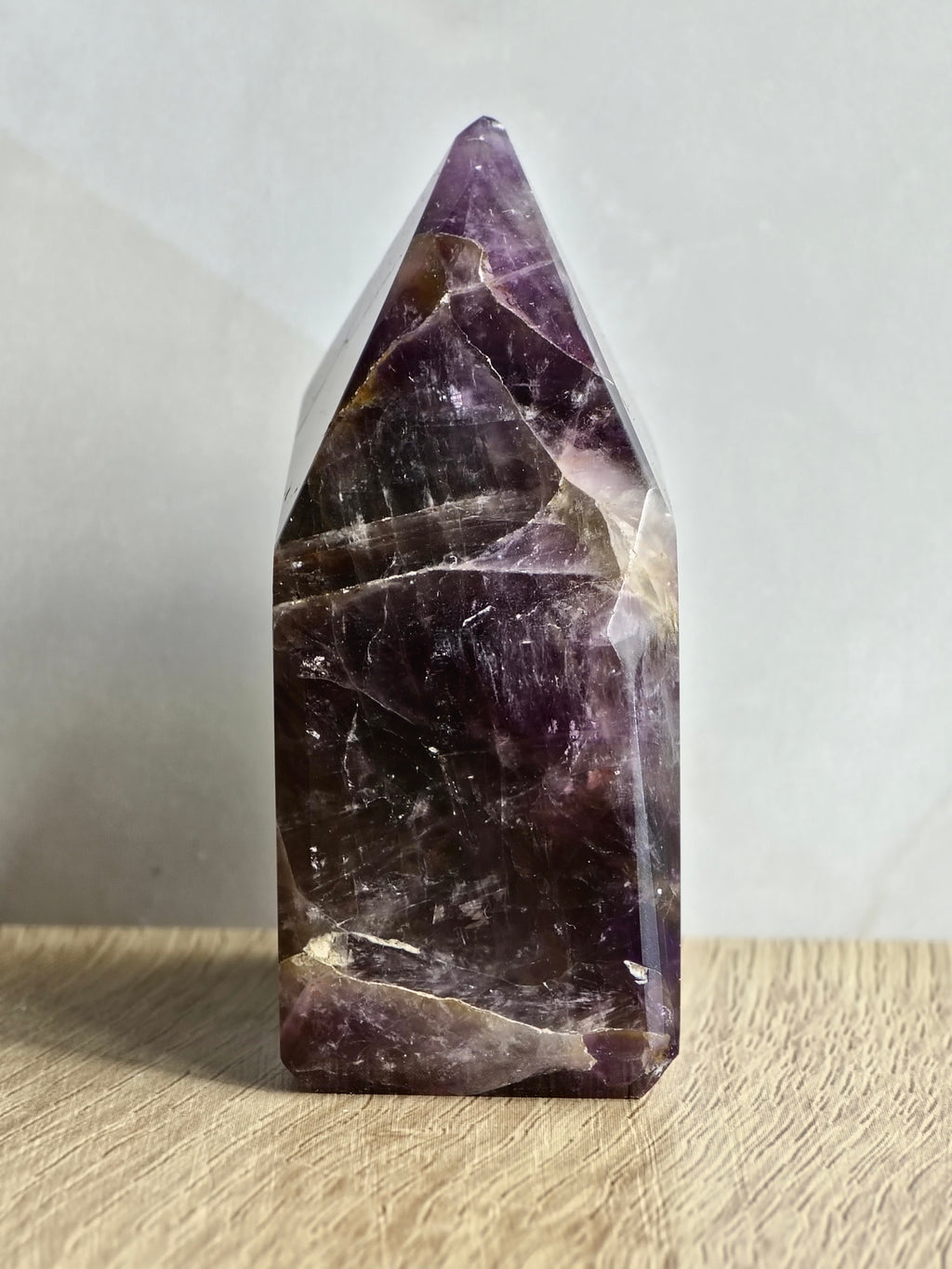 Brecciated Indian Amethyst Polished Tower