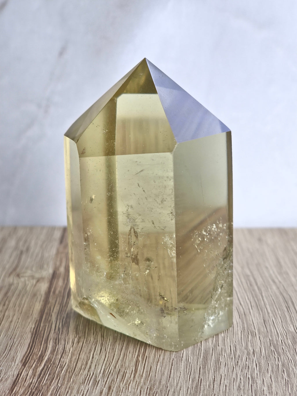 Citrine tower with phantom lines