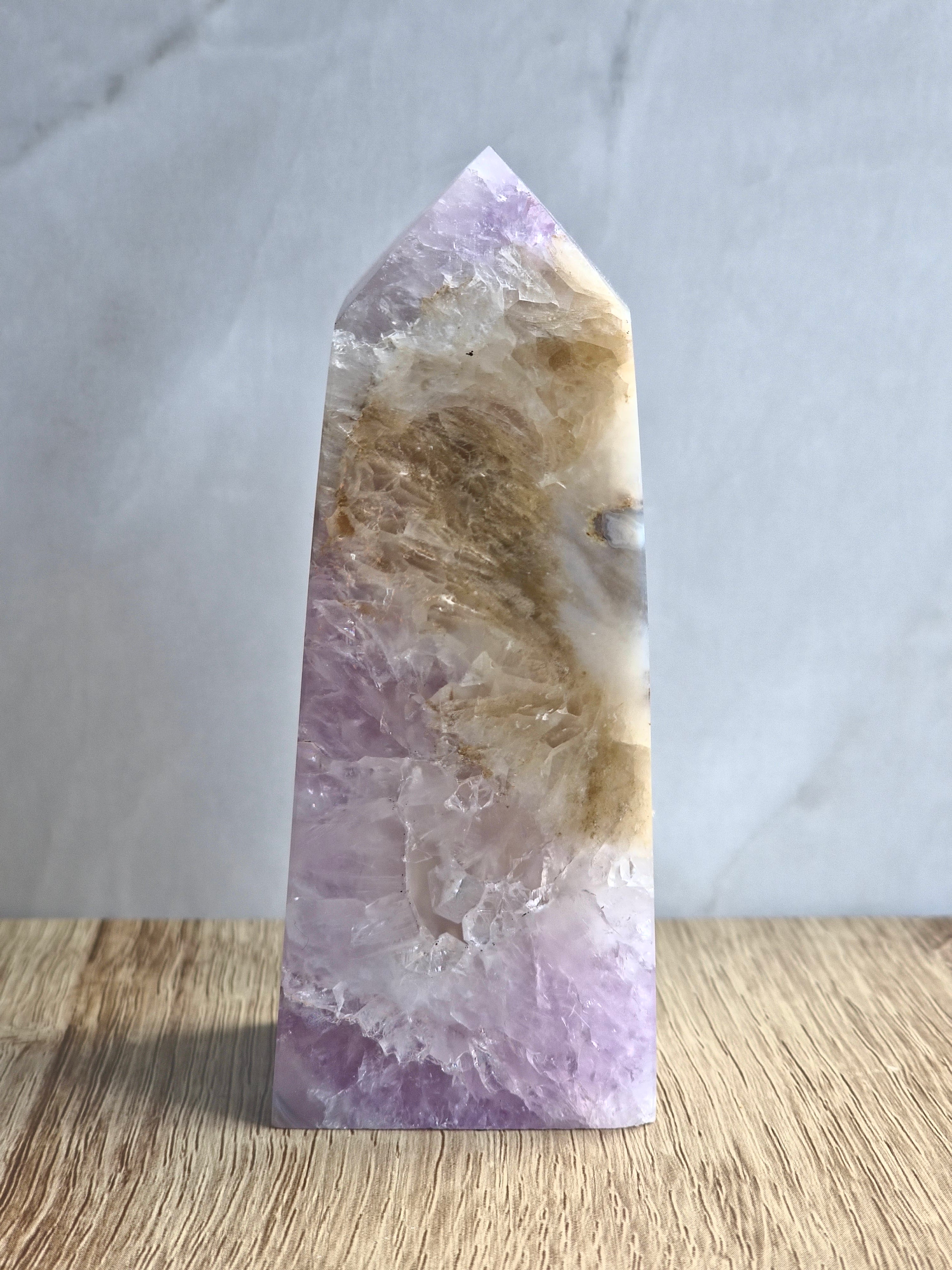 Amethyst and agate tower