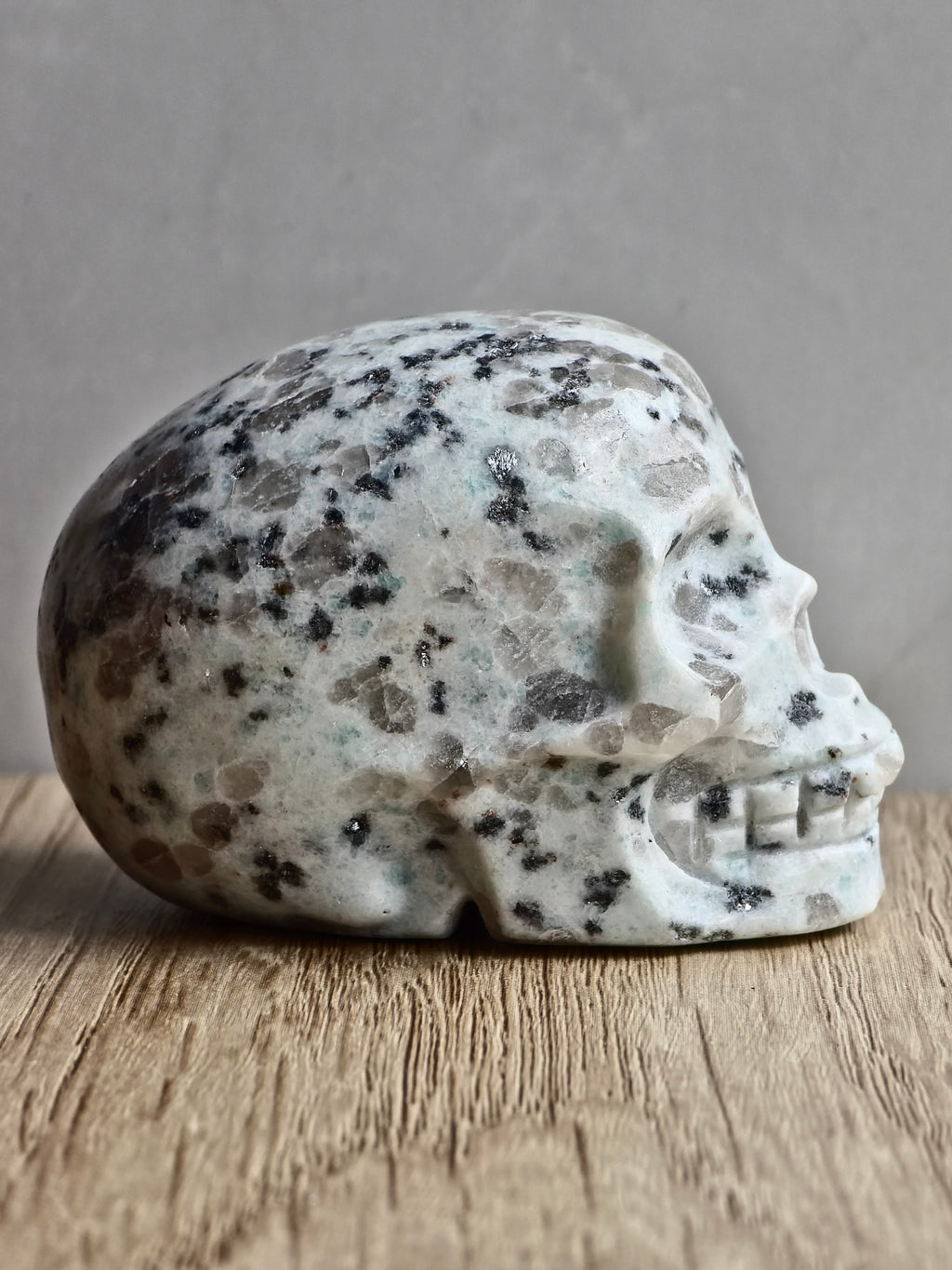 Kiwi Jasper Skull Carving