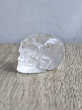 Quartz skull with iron inclusions