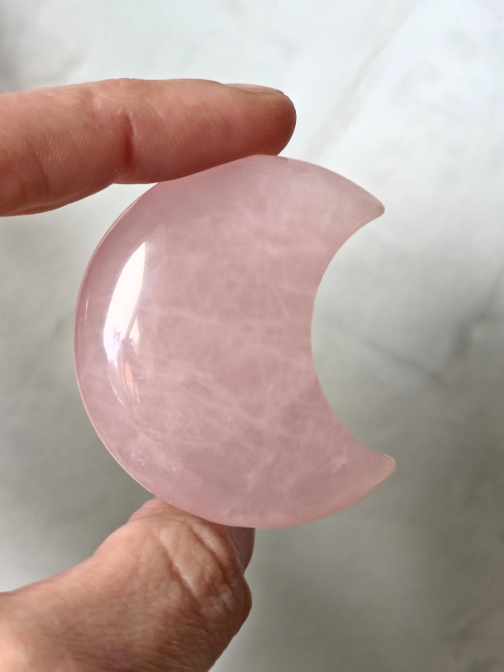 Rose quartz moon