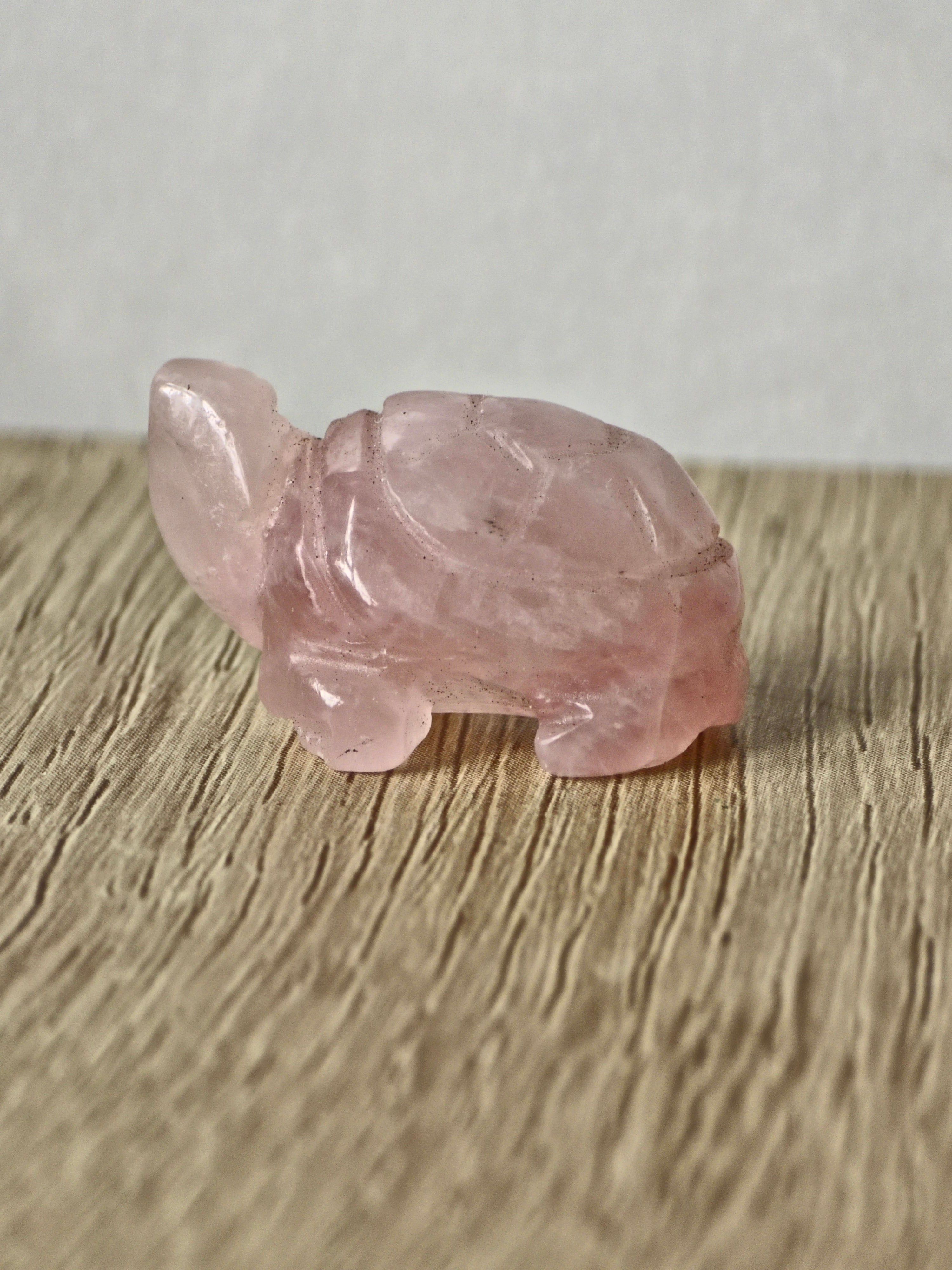 Rose quartz Turtle