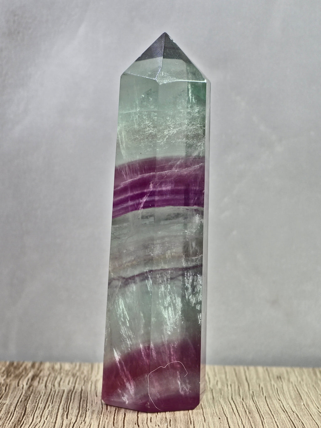 Banded Fluorite Tower – Green & Purple Growth Zoning