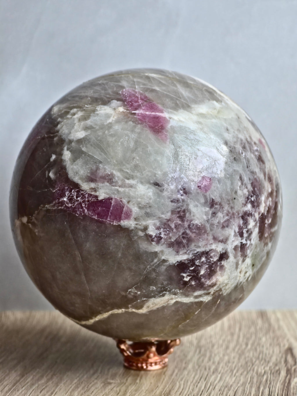 Pink Tourmaline sphere