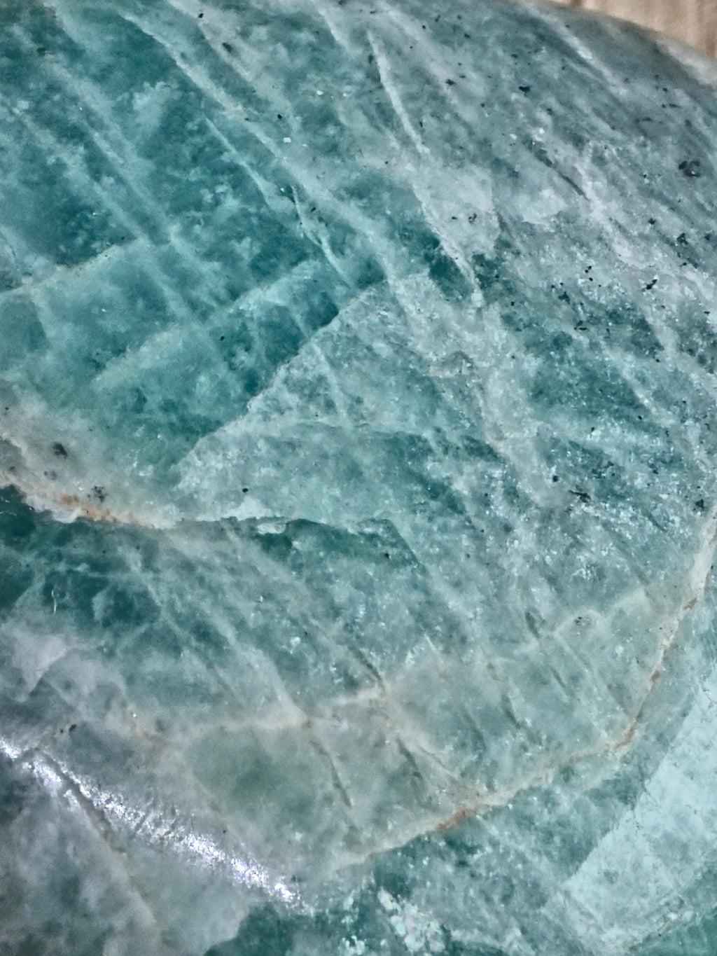 Amazonite Heart — Microcline Feldspar