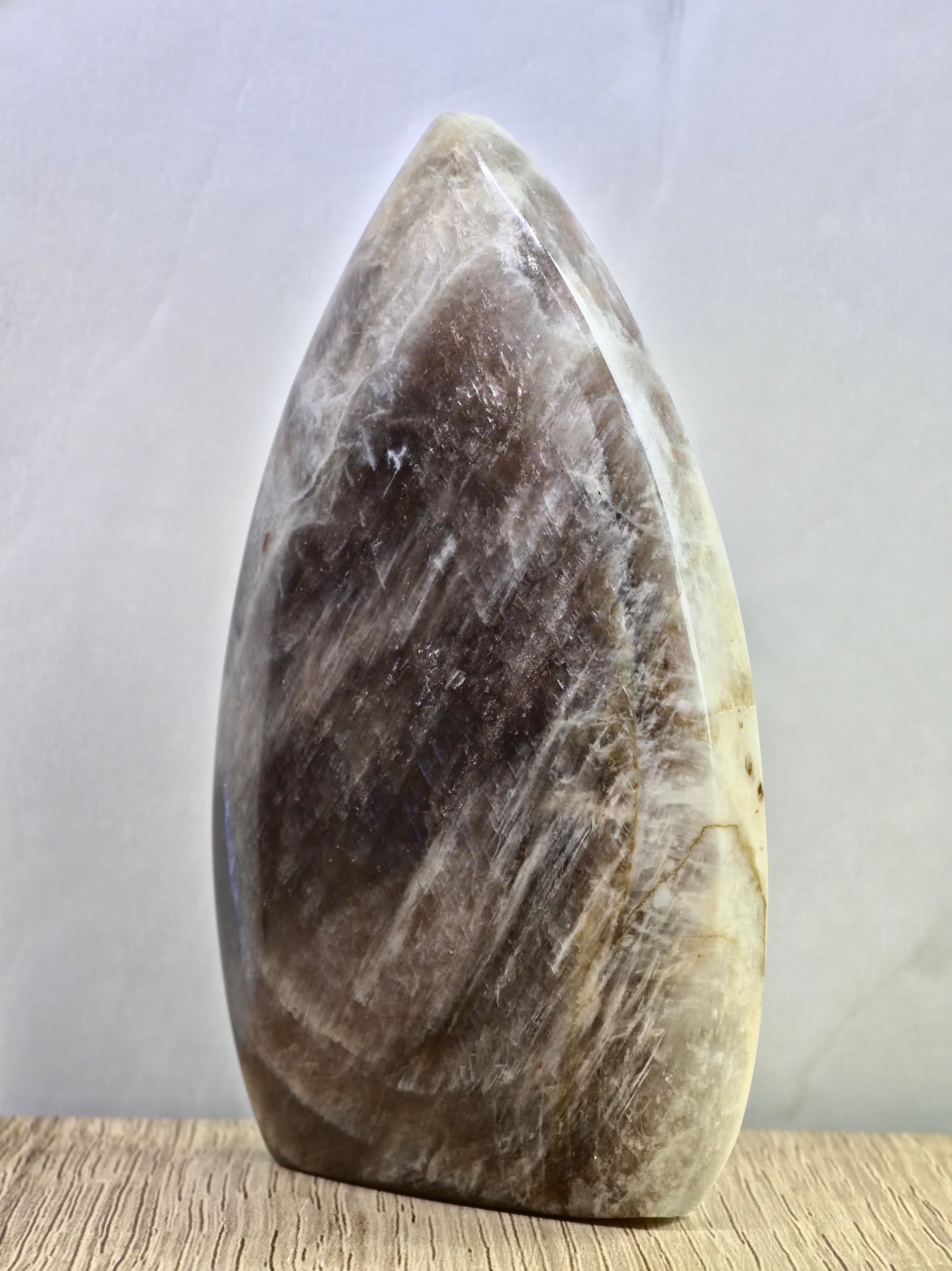 Moonstone Flame — Blue Adularescence Feldspar