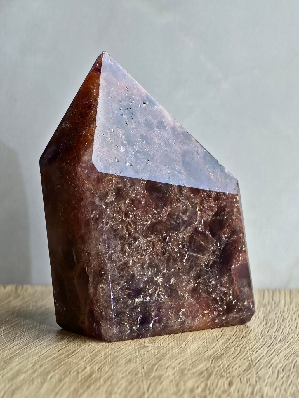 Brecciated Indian Amethyst Polished Tower