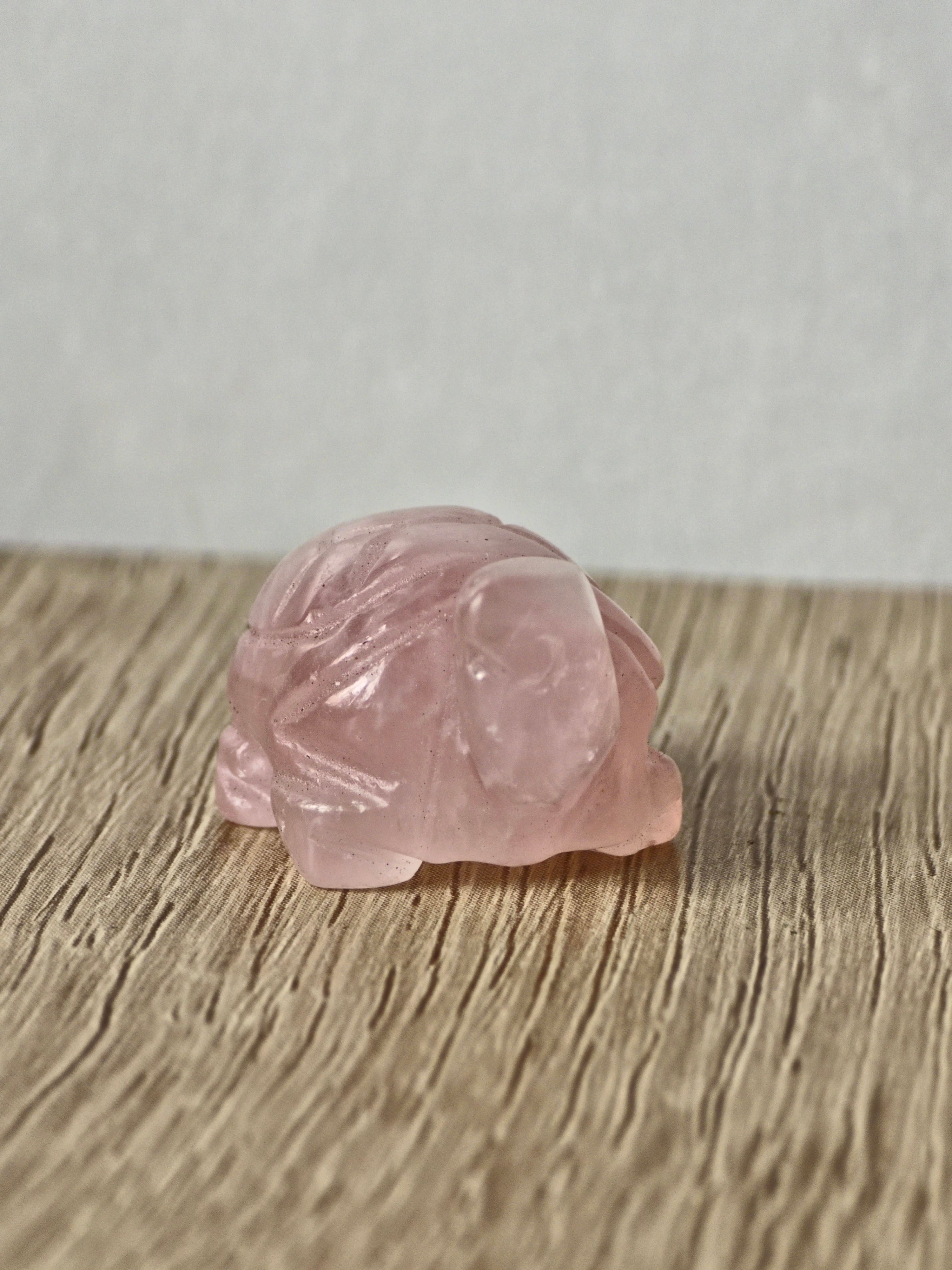 Rose quartz Turtle
