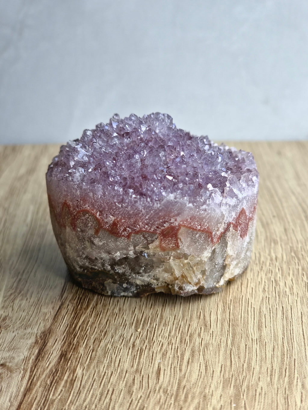 Amethyst druzy cupcake