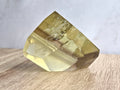 Citrine freeform with white and smoky phantom lines