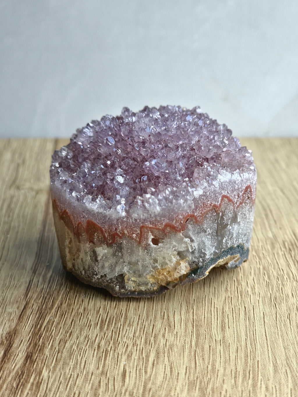 Amethyst druzy cupcake