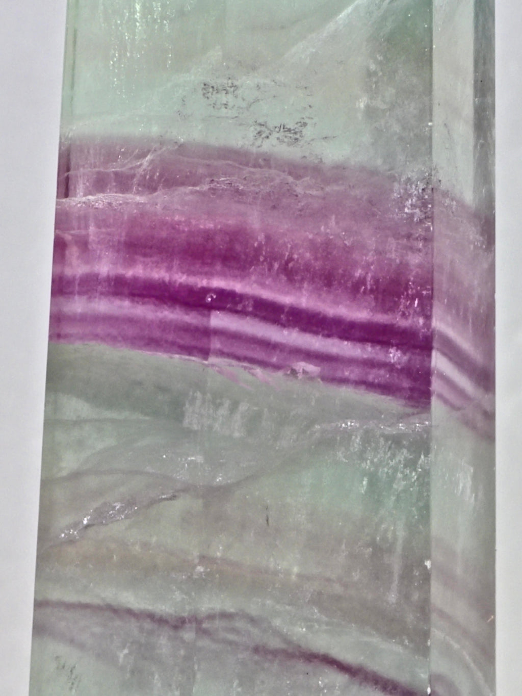 Banded Fluorite Tower – Green & Purple Growth Zoning