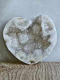 Quartz geode heart