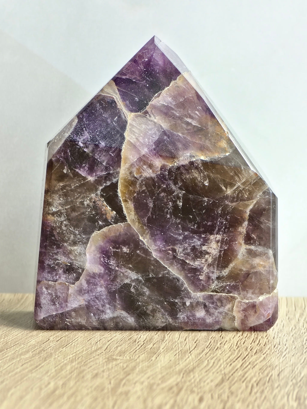 Brecciated Indian Amethyst Polished Tower