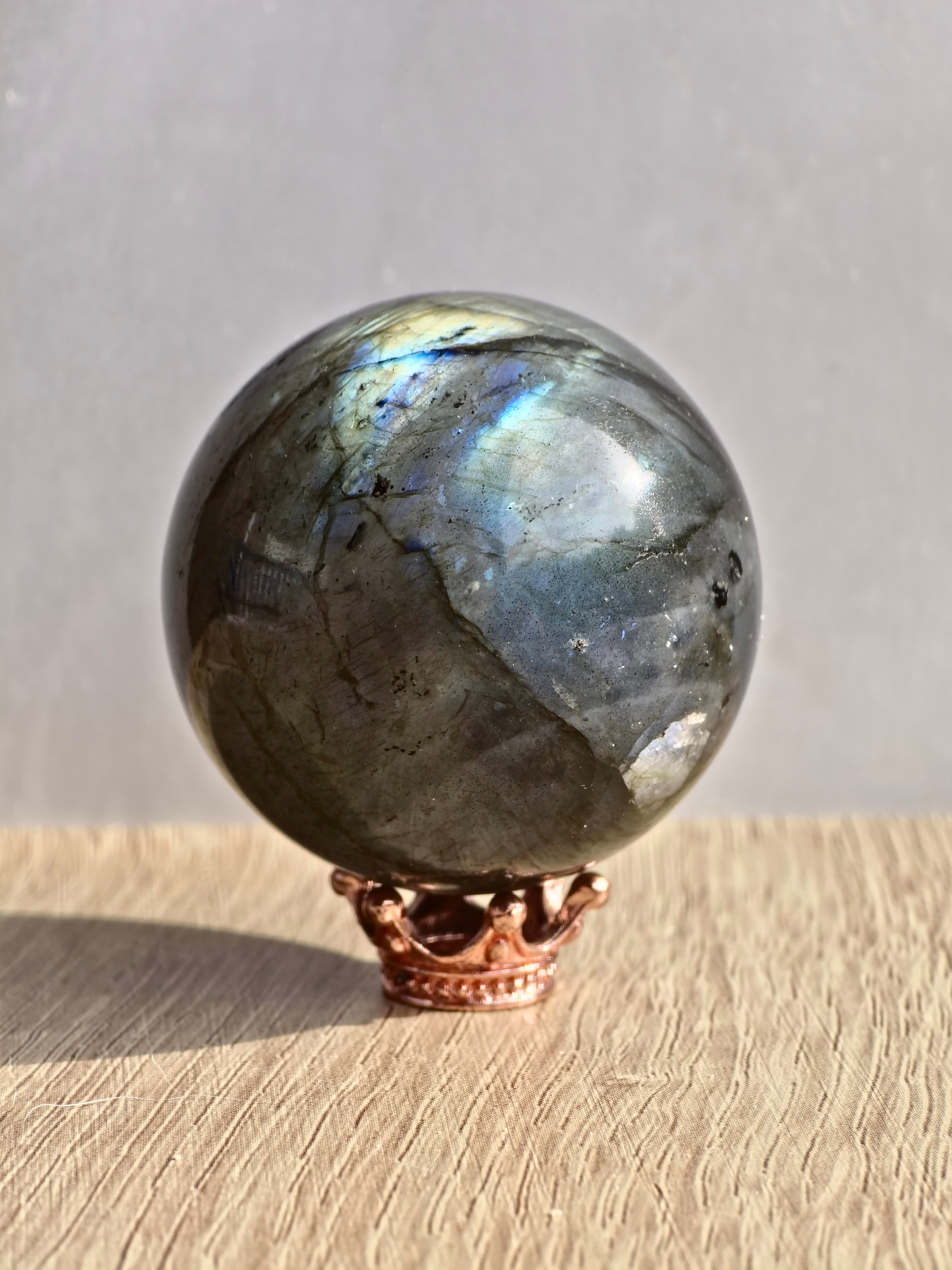 Labradorite sphere