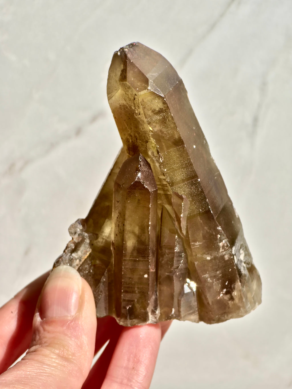 Natural Smoky Citrine Cluster