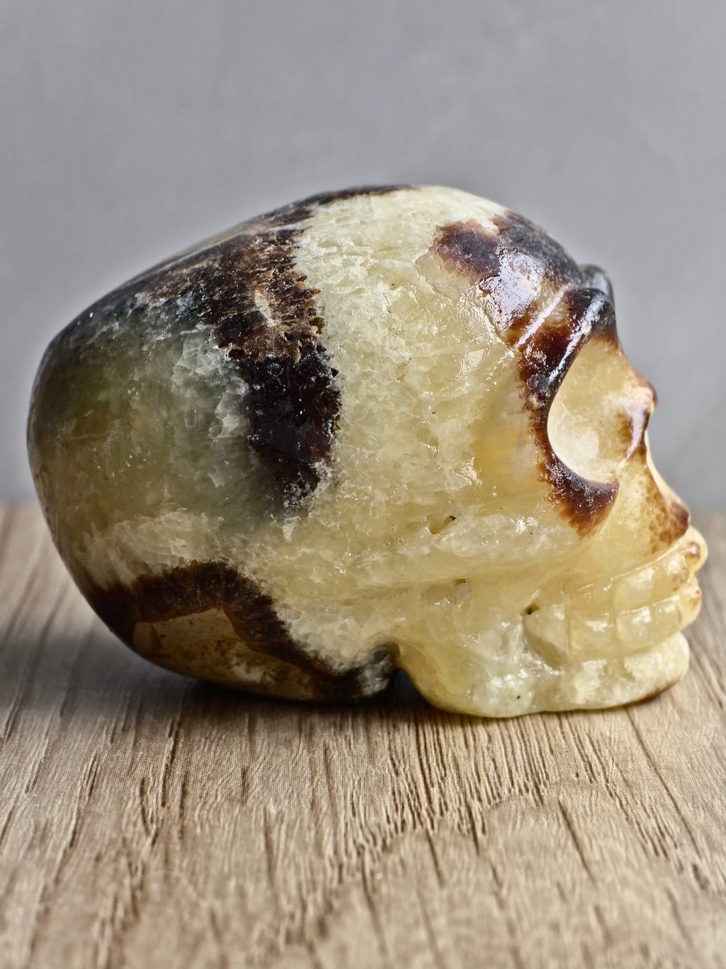 Septarian Skull Carving - UV Reactive