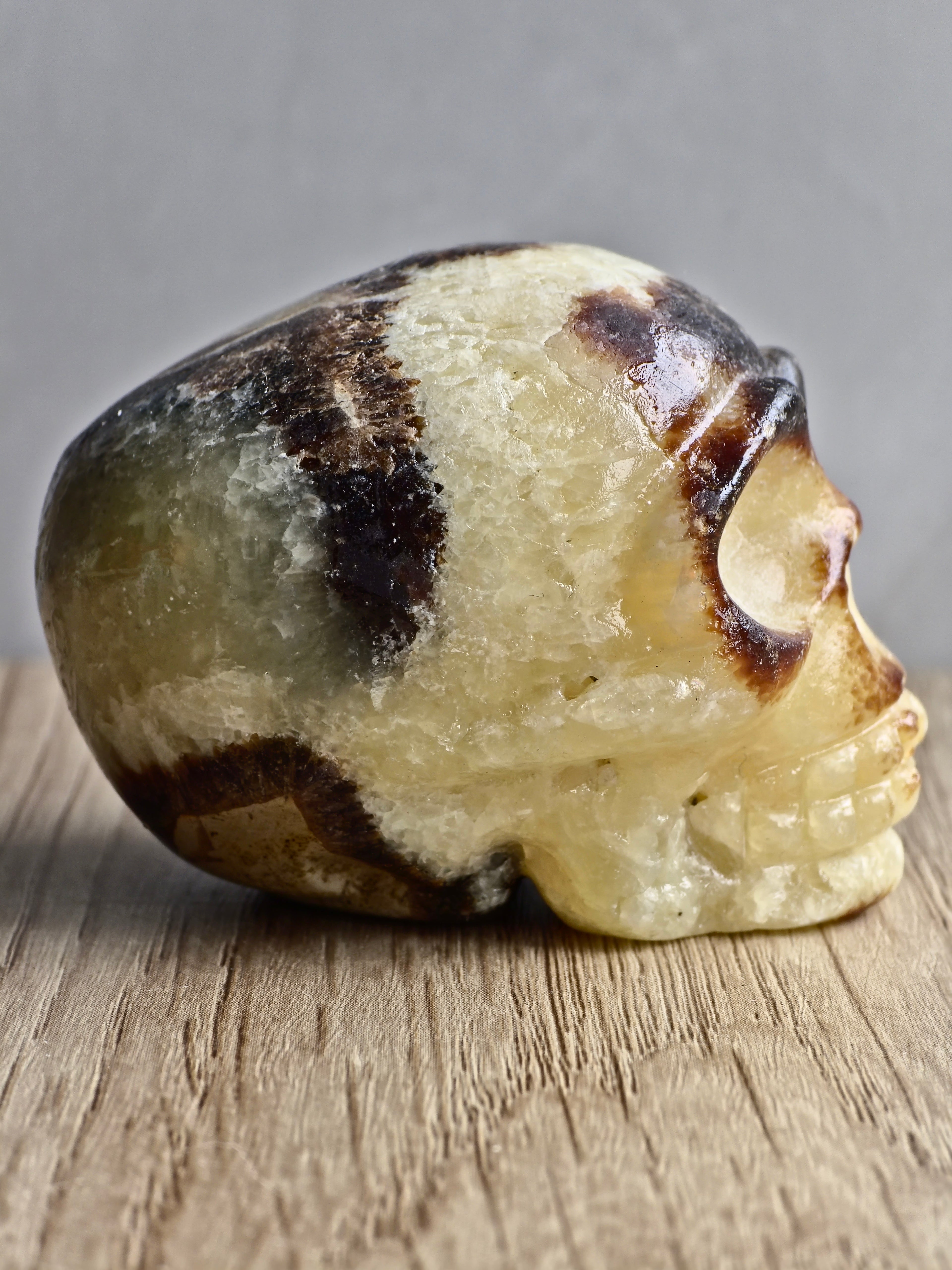 Septarian Skull Carving - UV Reactive