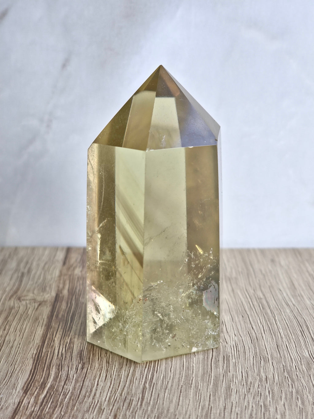 Citrine tower with phantom lines