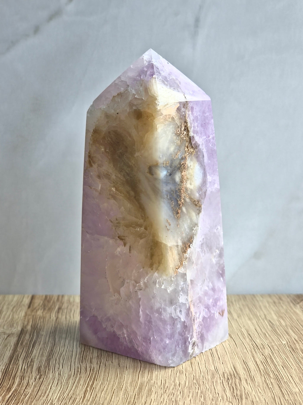Amethyst and agate tower
