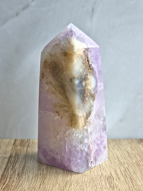 Amethyst and agate tower