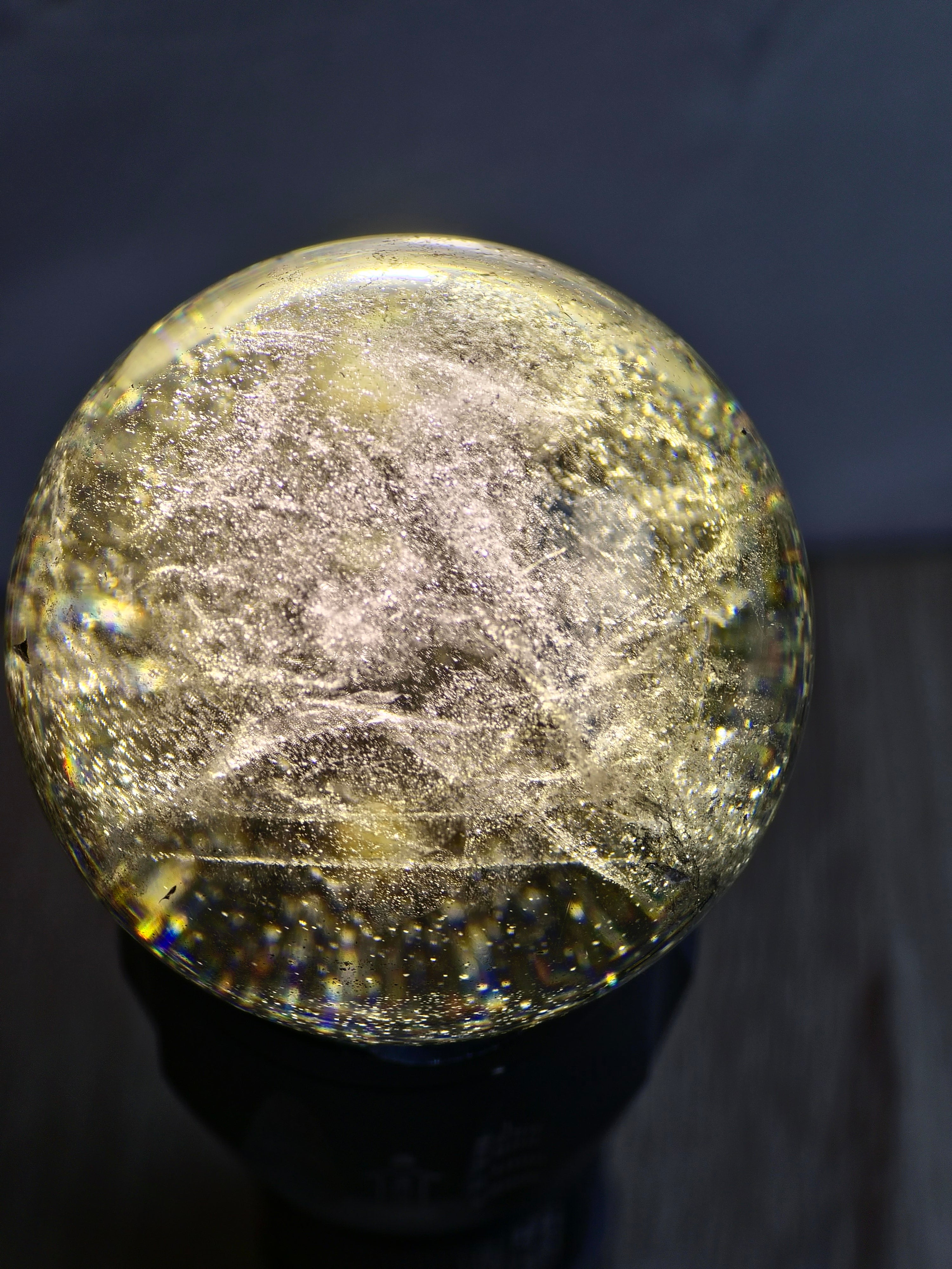 Smoky quartz sphere- d