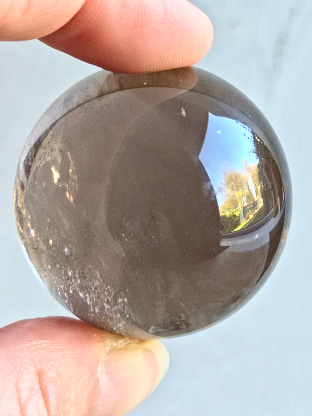 Smokey quartz sphere - g