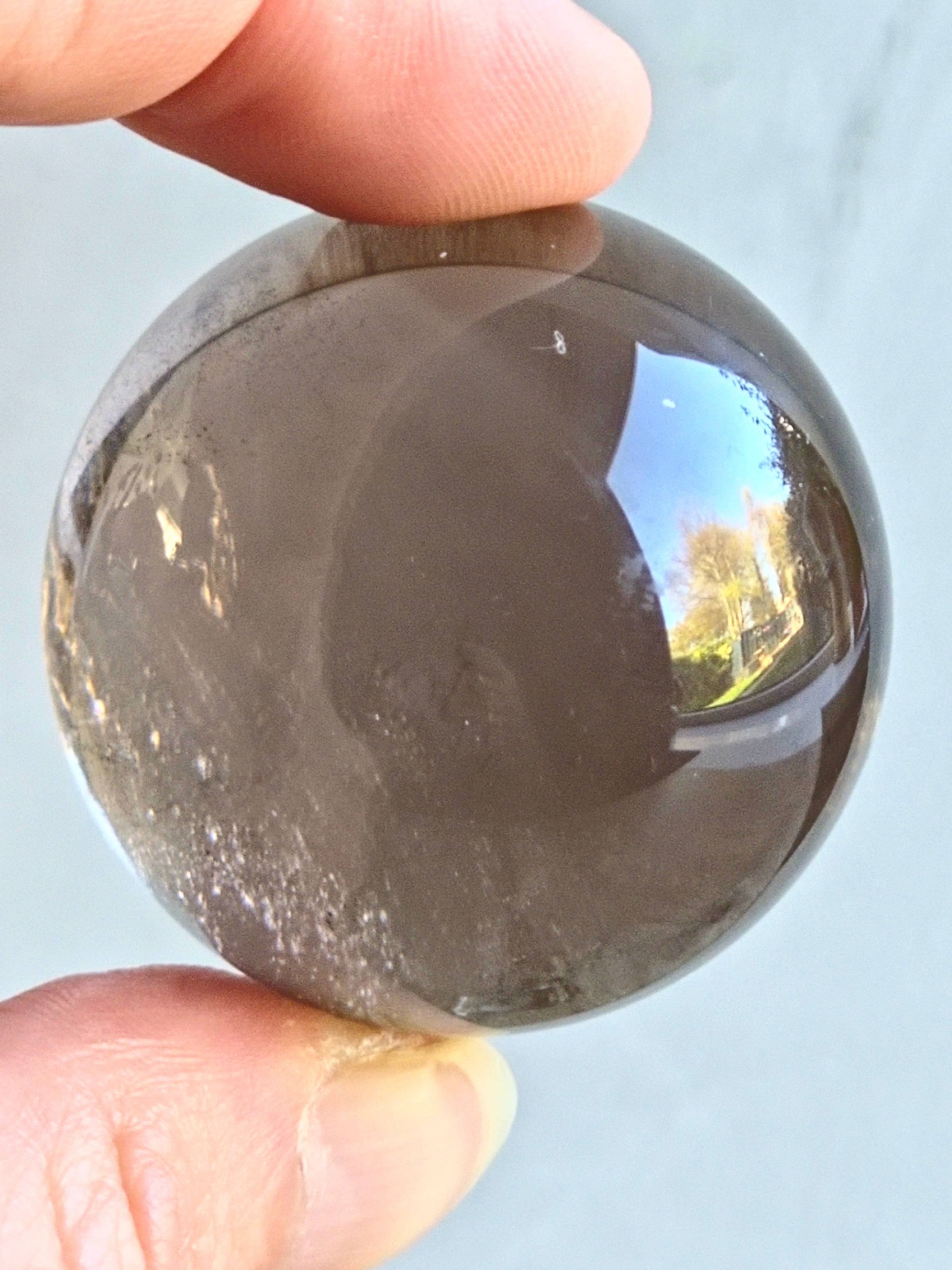 Smokey quartz sphere - g