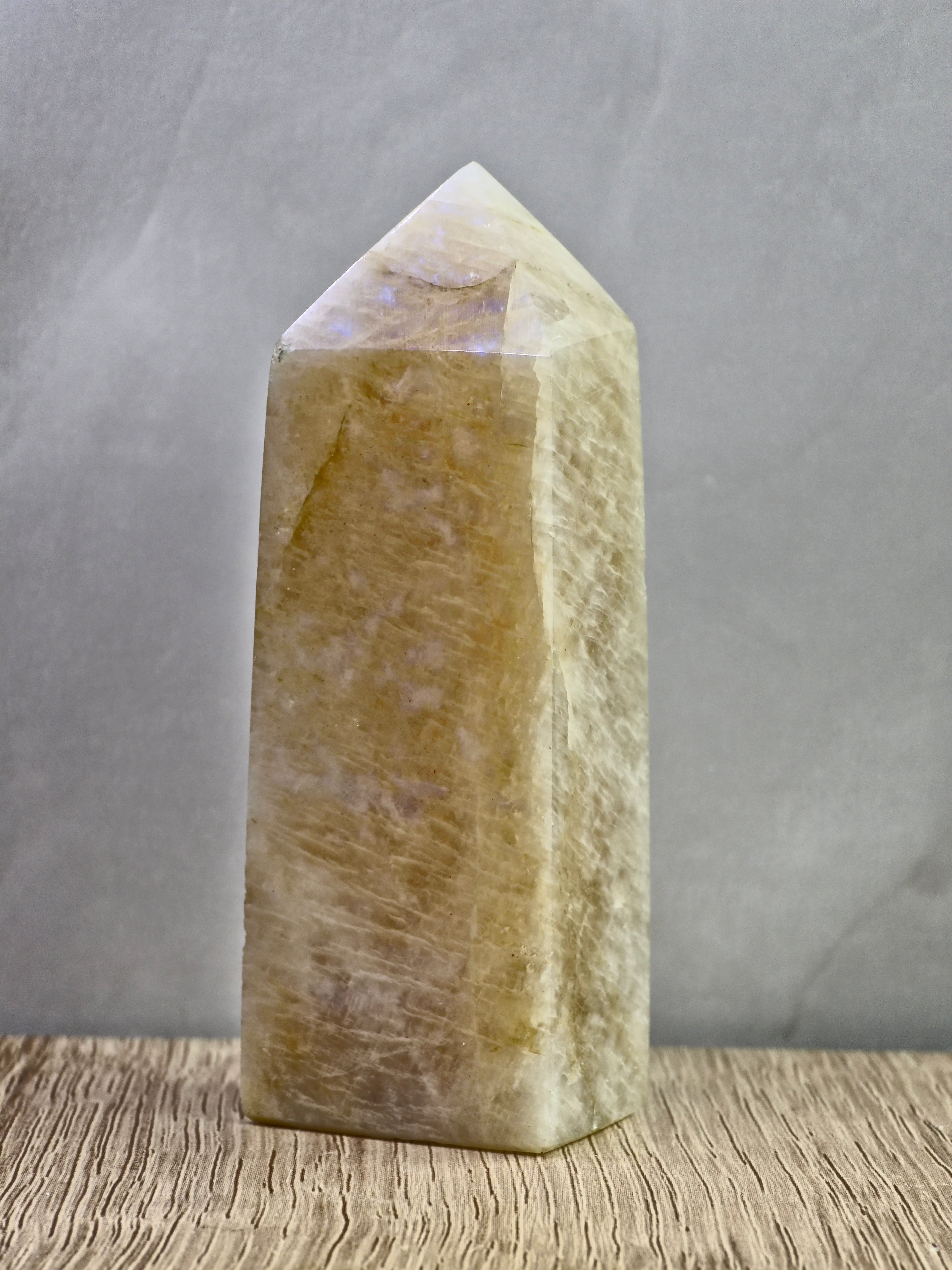 Moonstone Tower — Feldspar with Blue Adularescence