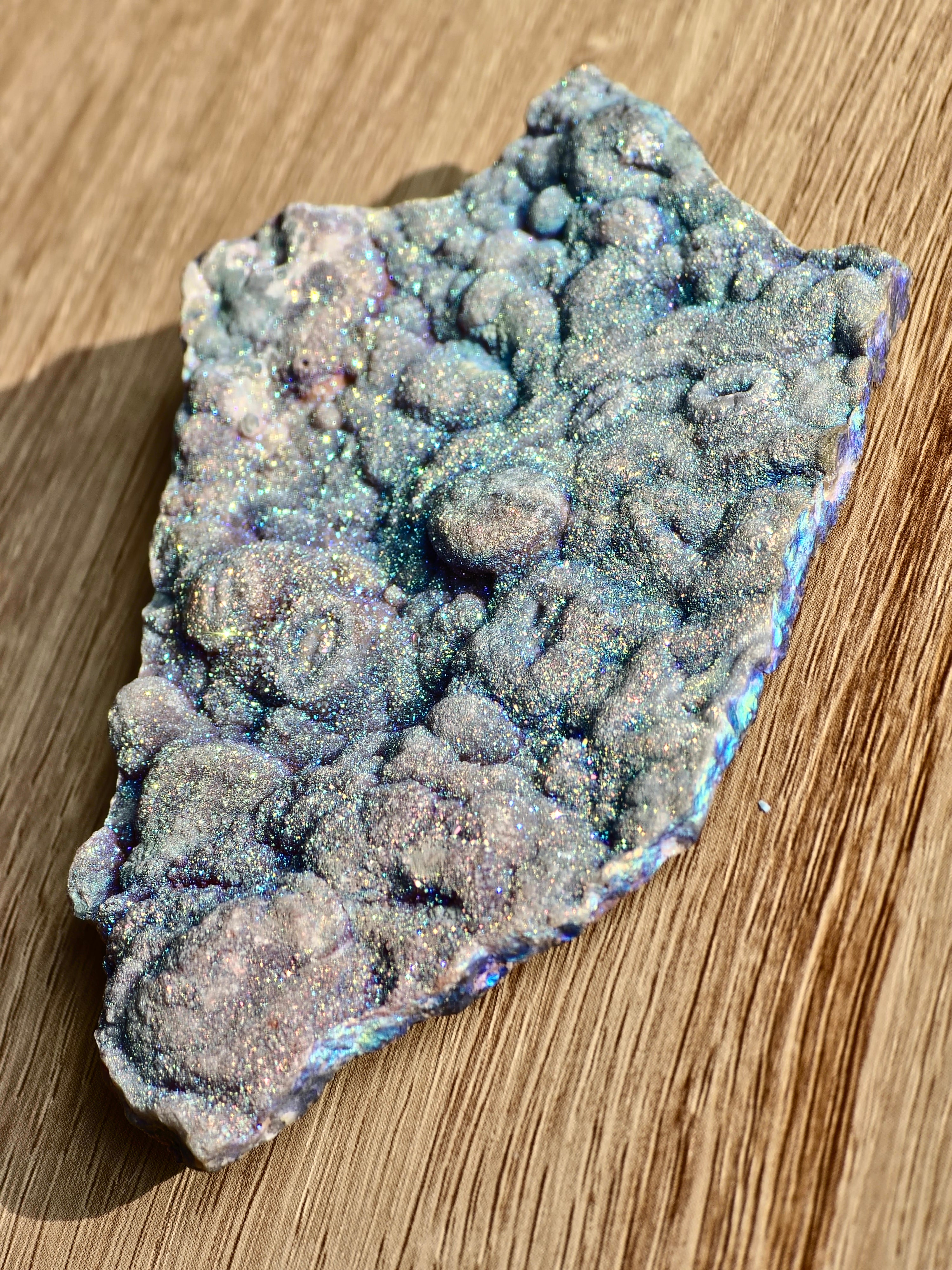Aura coated Chalcedony
