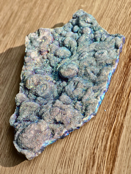 Aura coated Chalcedony