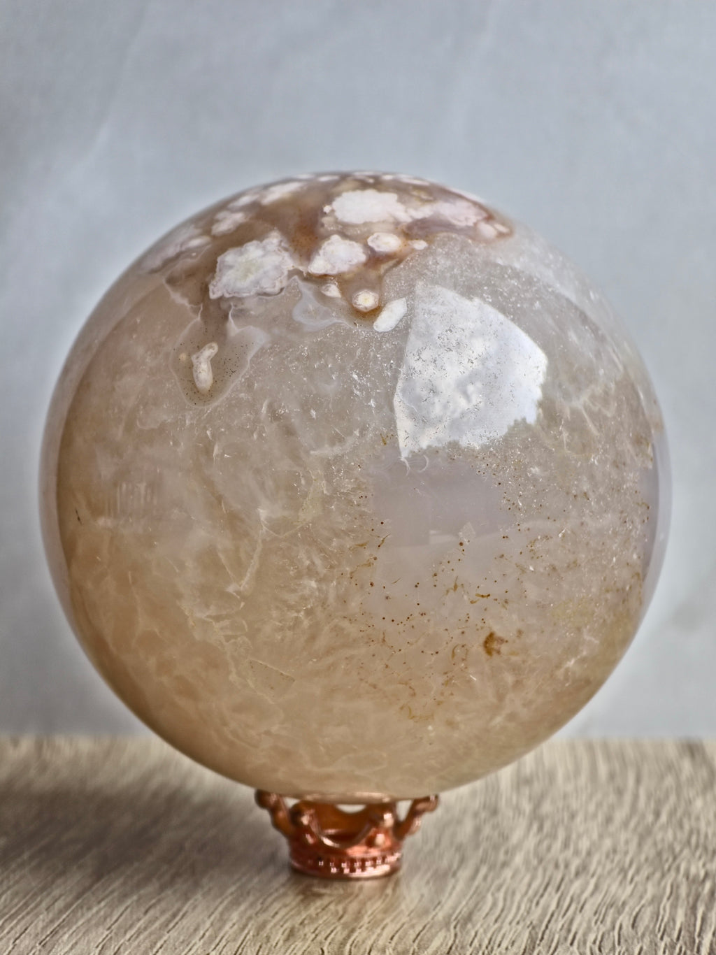 Flower Agate Sphere