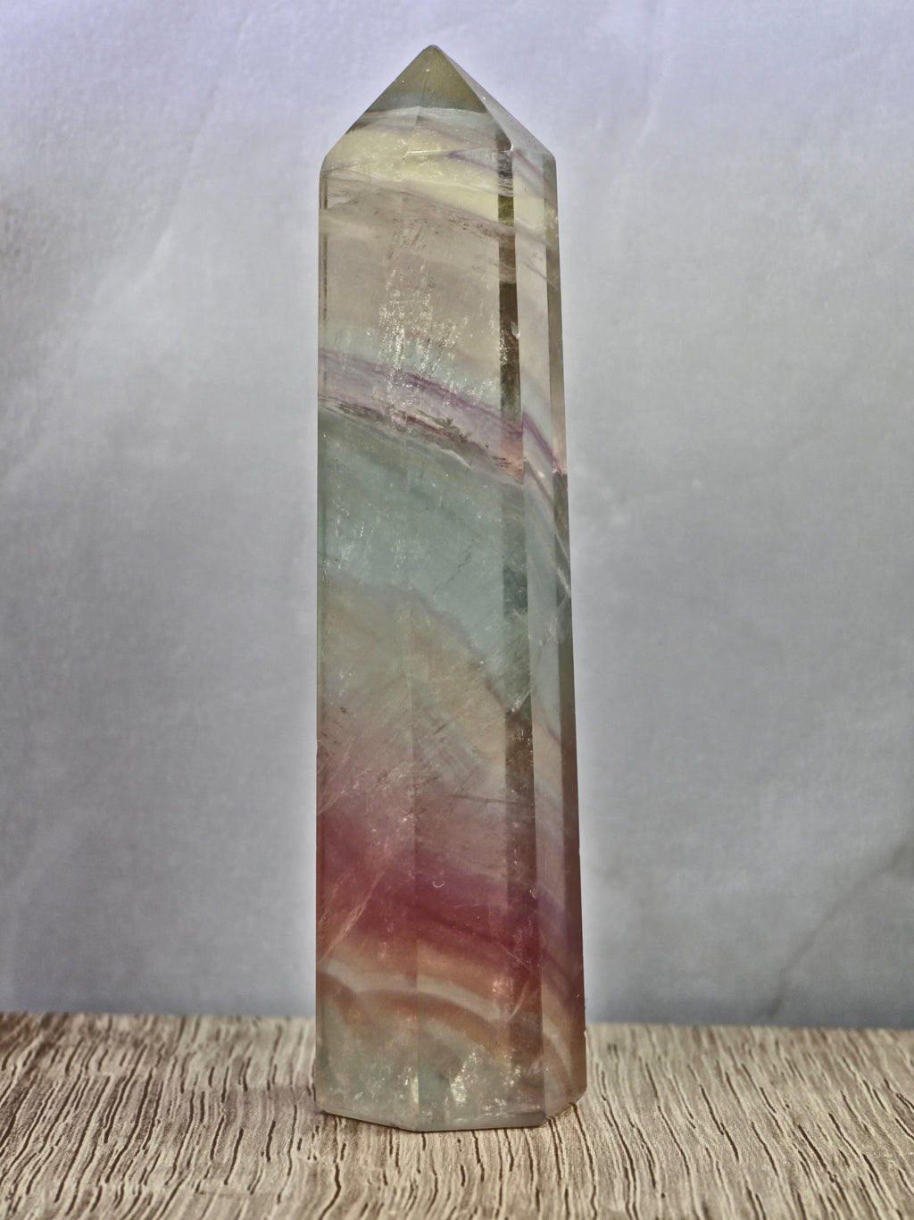 Banded Fluorite Tower — Multicolour Zoning
