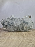 AAA Grade Diamond Apophyllite on Blue Chalcedony with Heulandite & Calcite