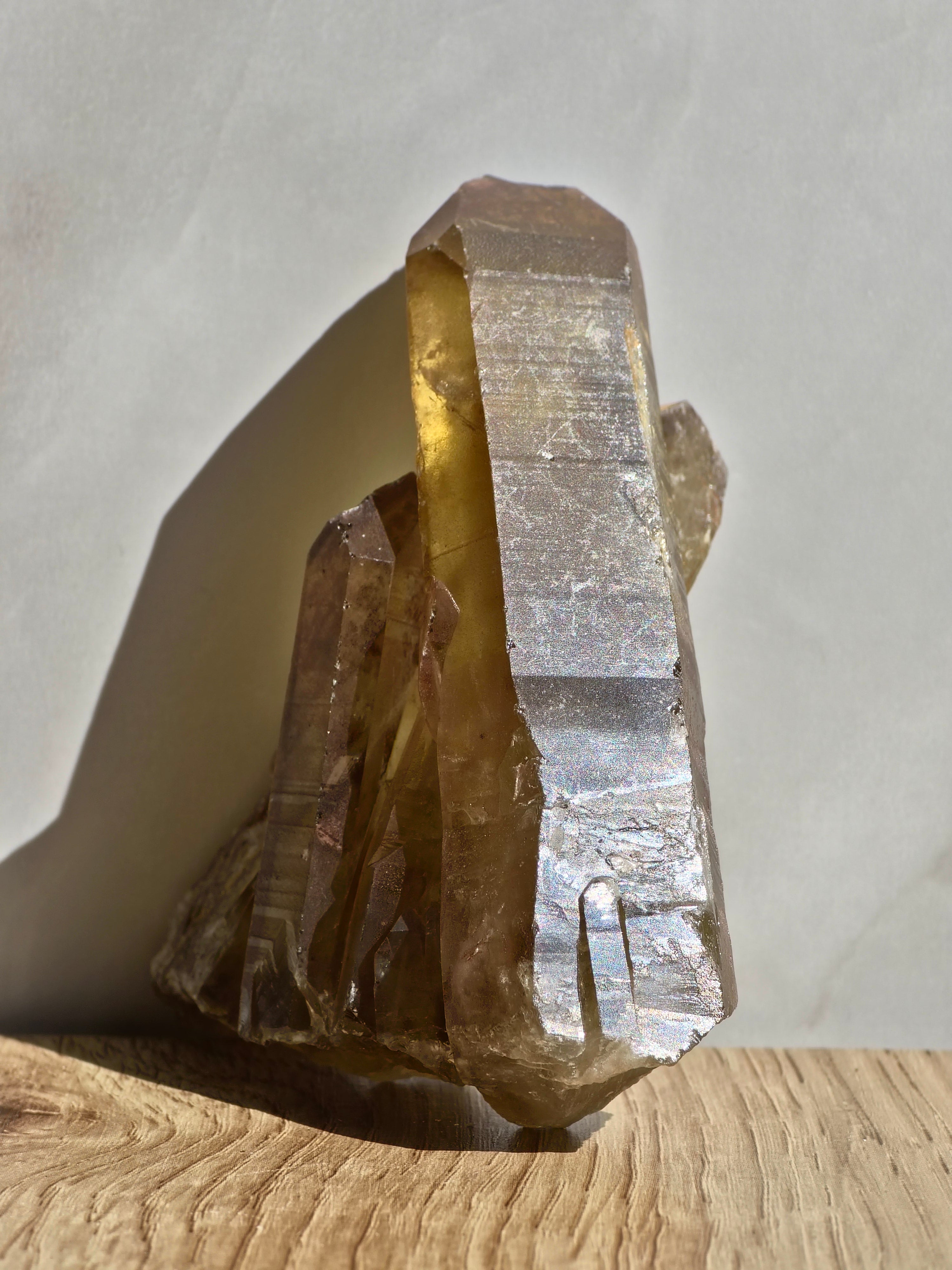Natural Smoky Citrine Cluster