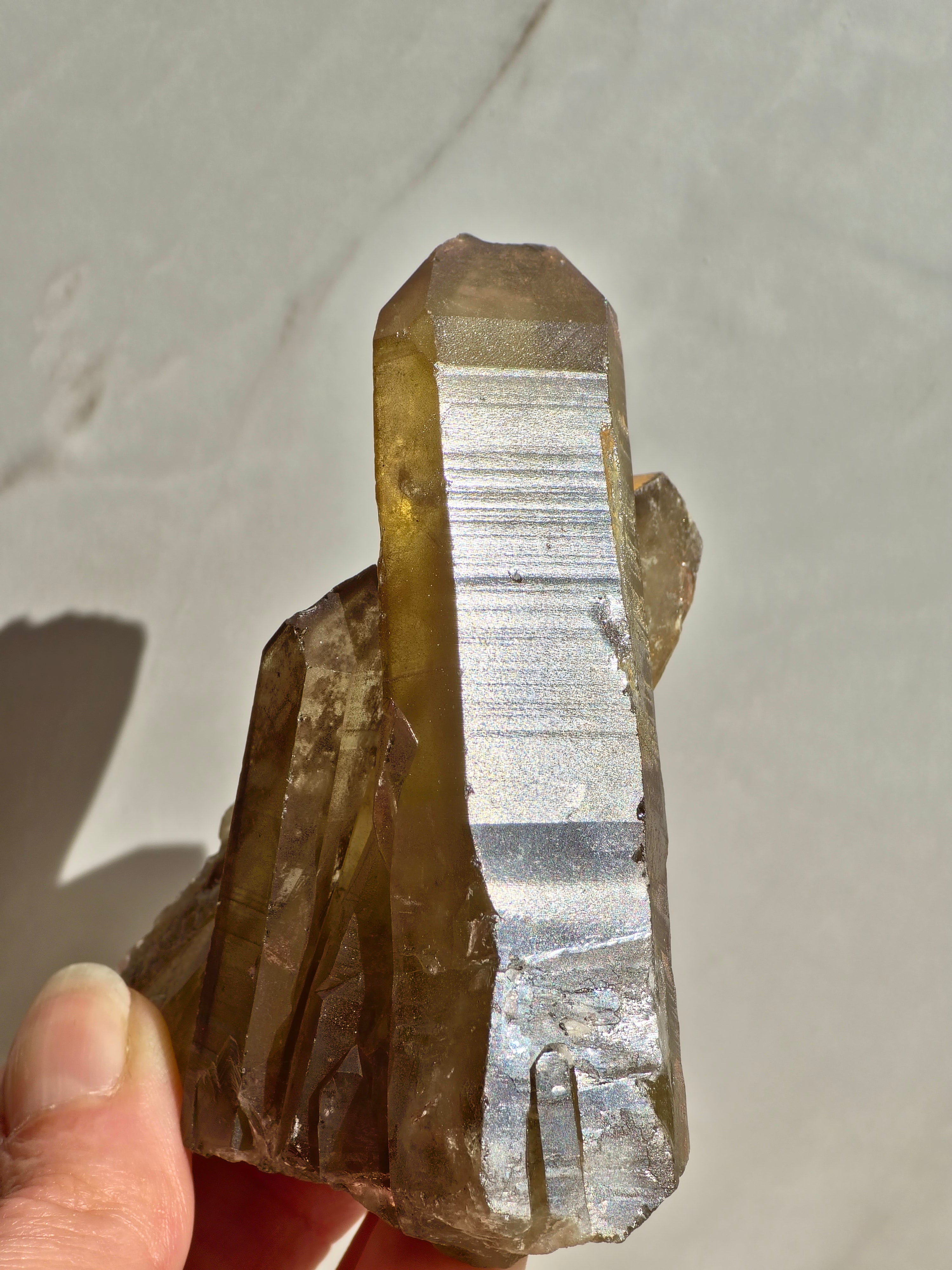 Natural Smoky Citrine Cluster