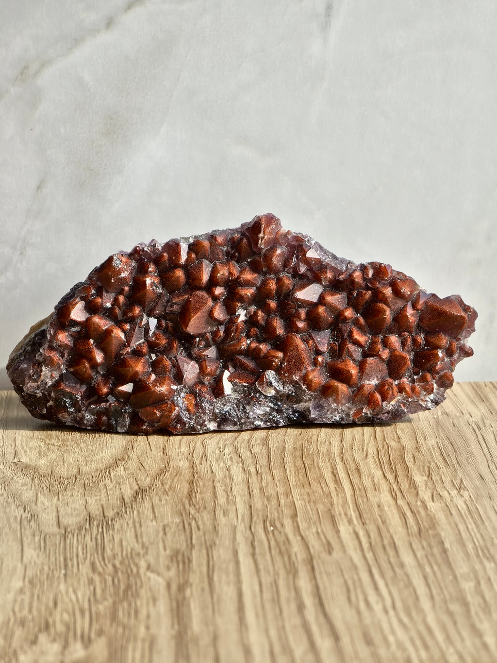 Red cap Amethyst cluster