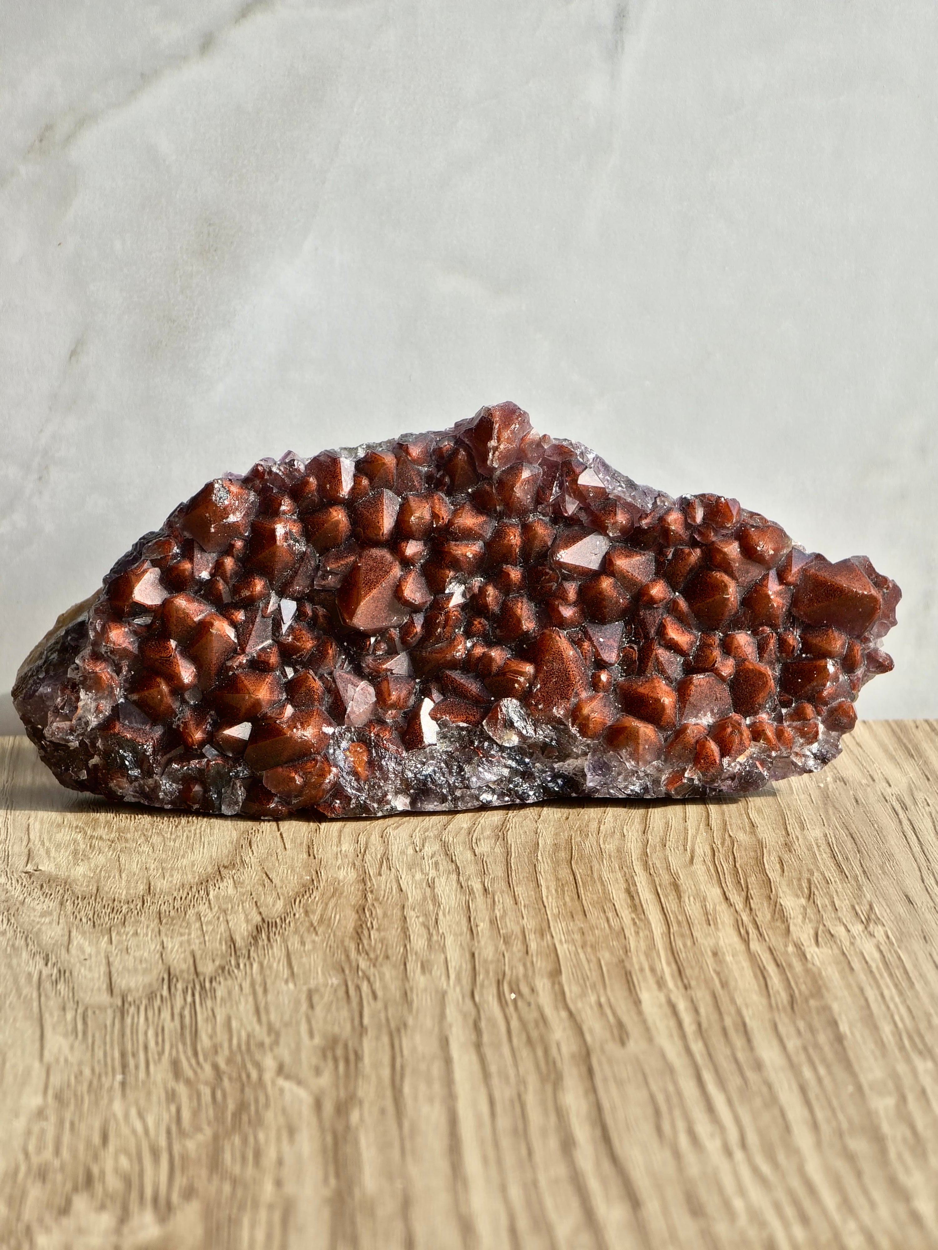 Red cap Amethyst cluster