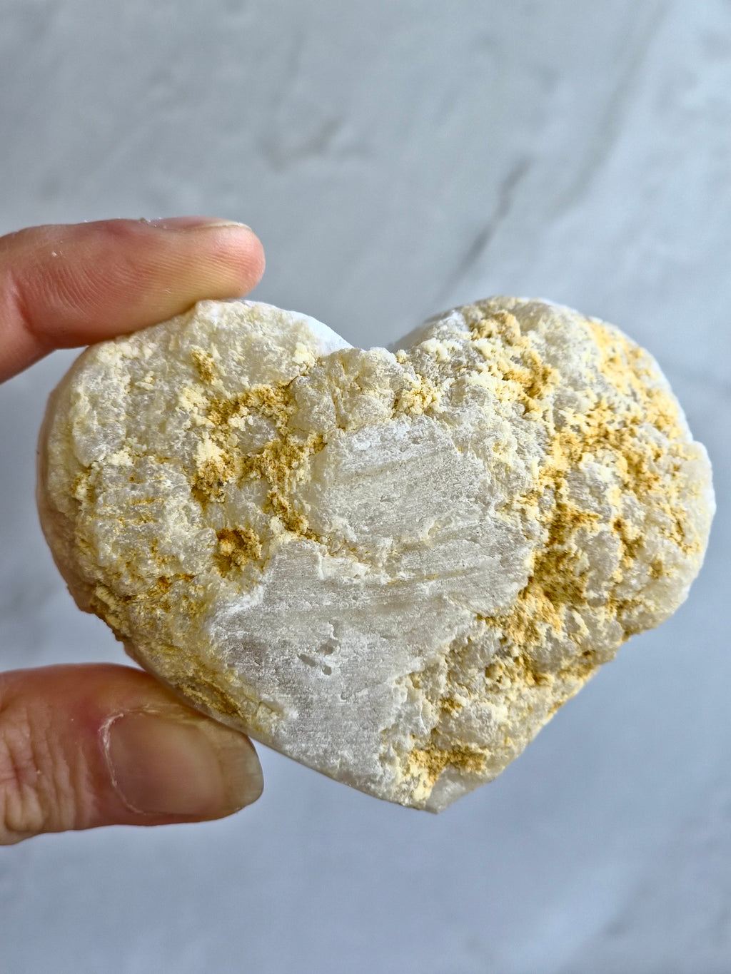Quartz druzy geode heart
