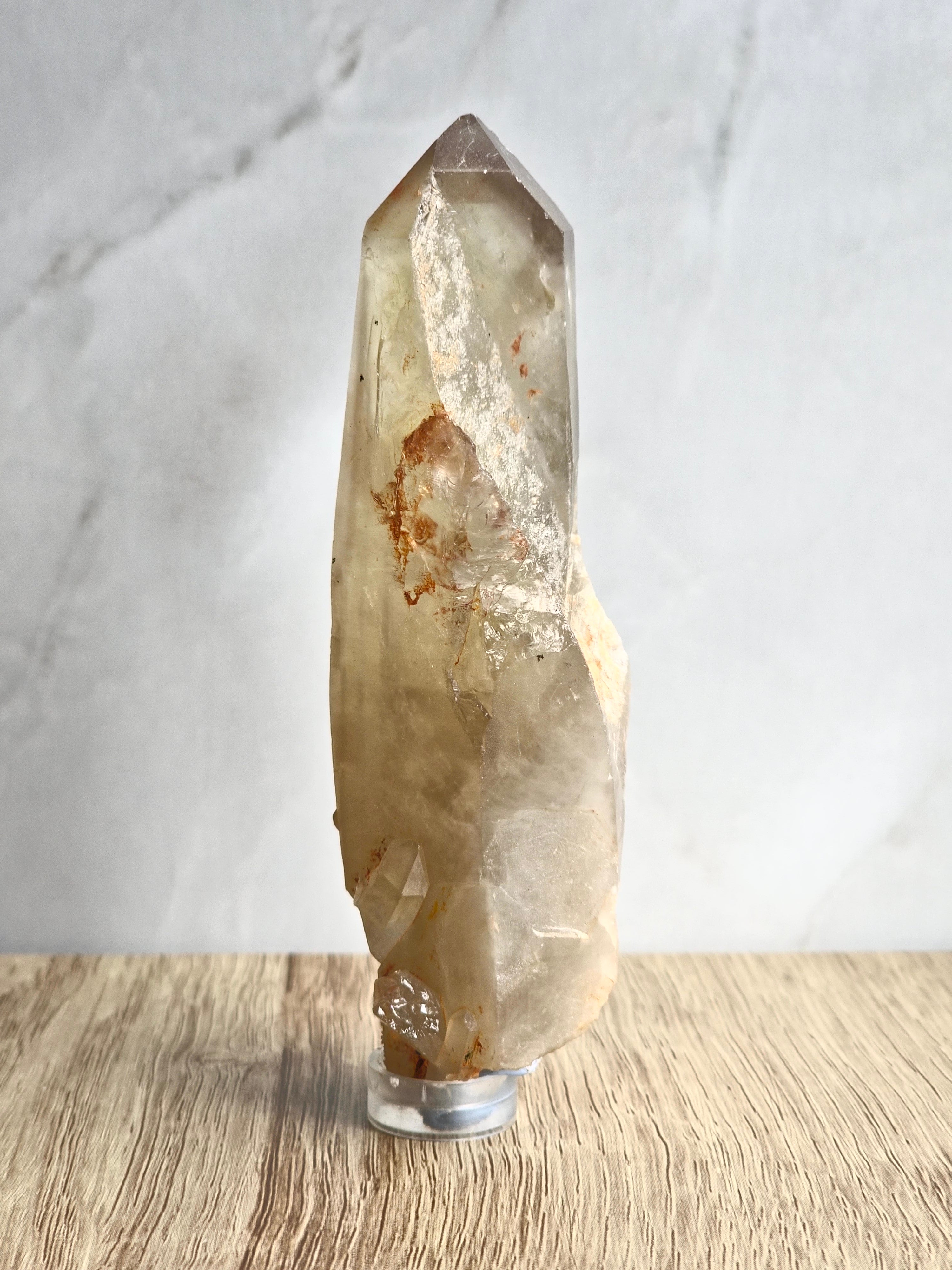 Natural raw citrine point