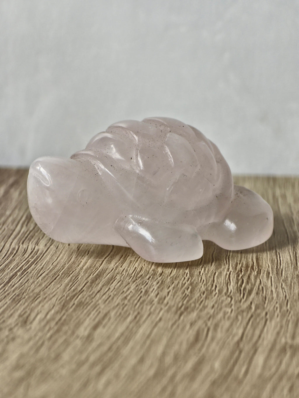 Rose quartz turtle