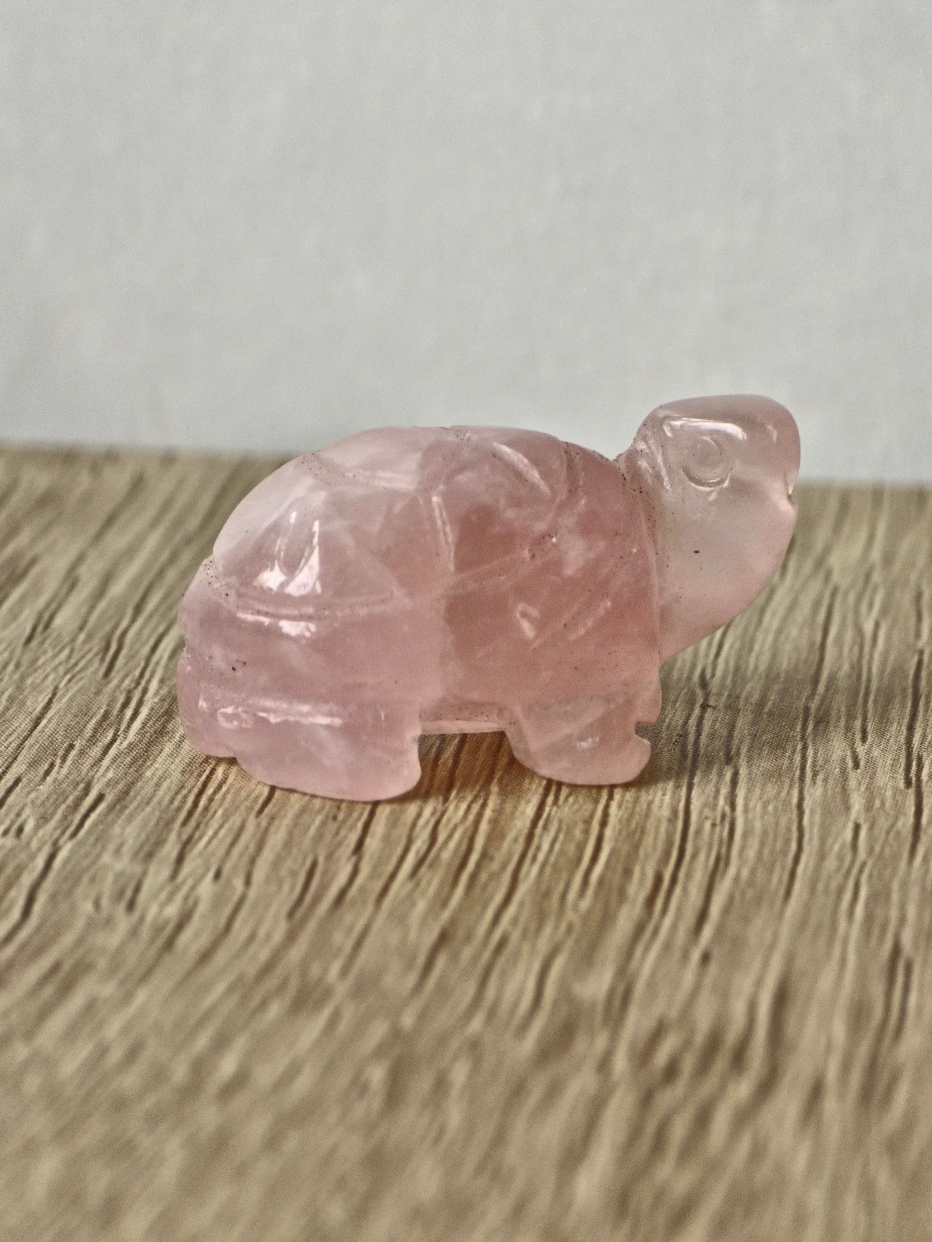 Rose quartz Turtle