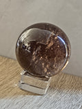 Smoky quartz sphere- d