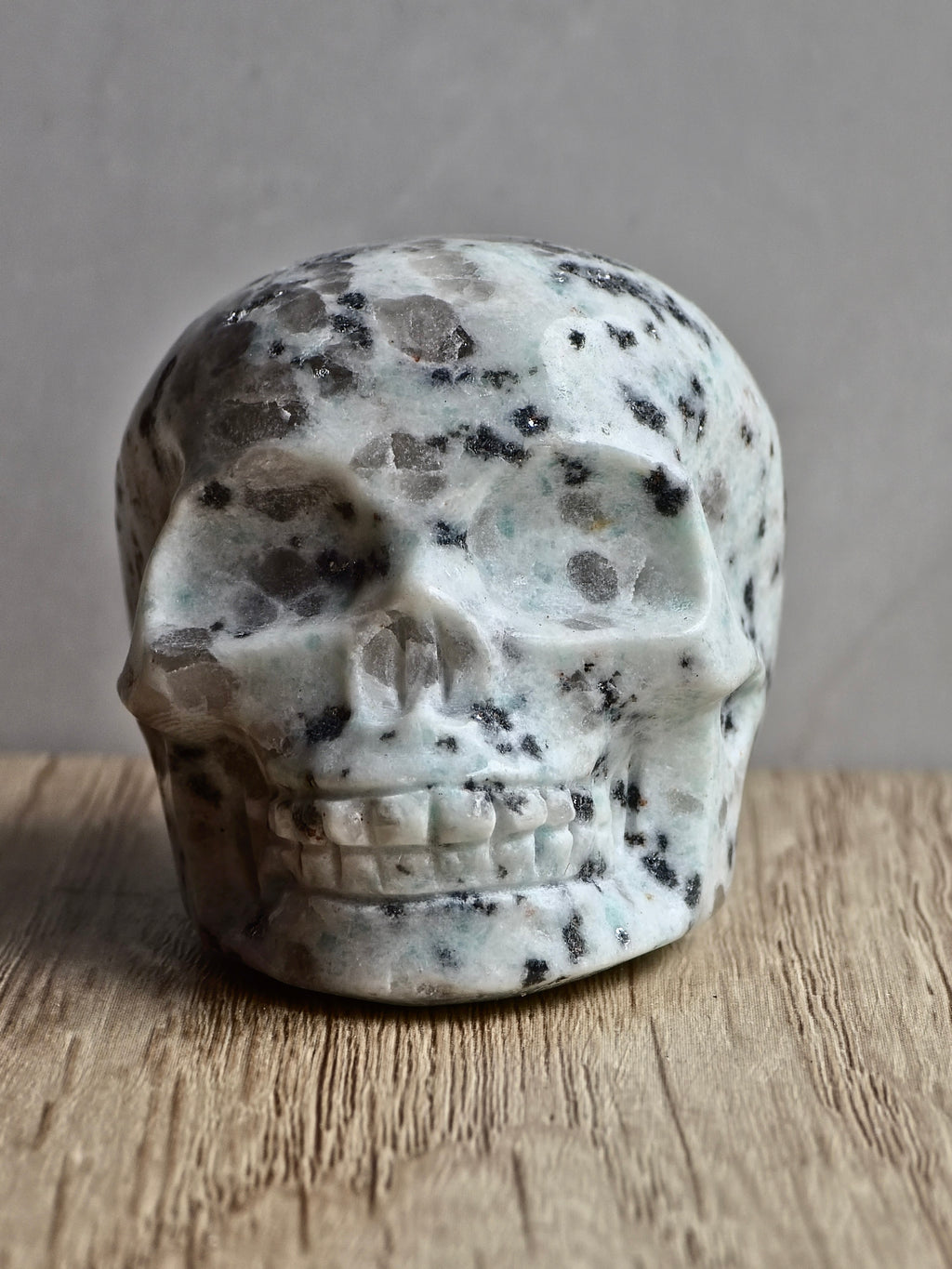 Kiwi Jasper Skull Carving