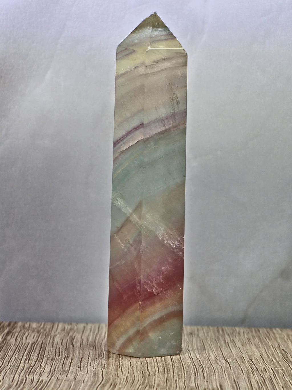 Banded Fluorite Tower — Multicolour Zoning