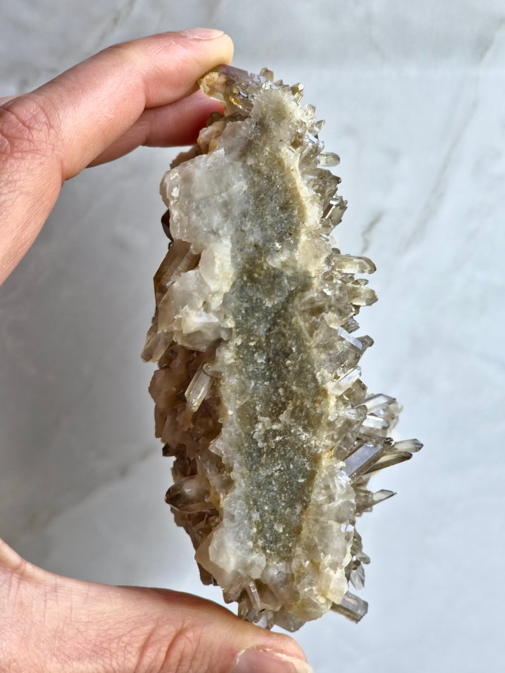 Natural citrine cluster