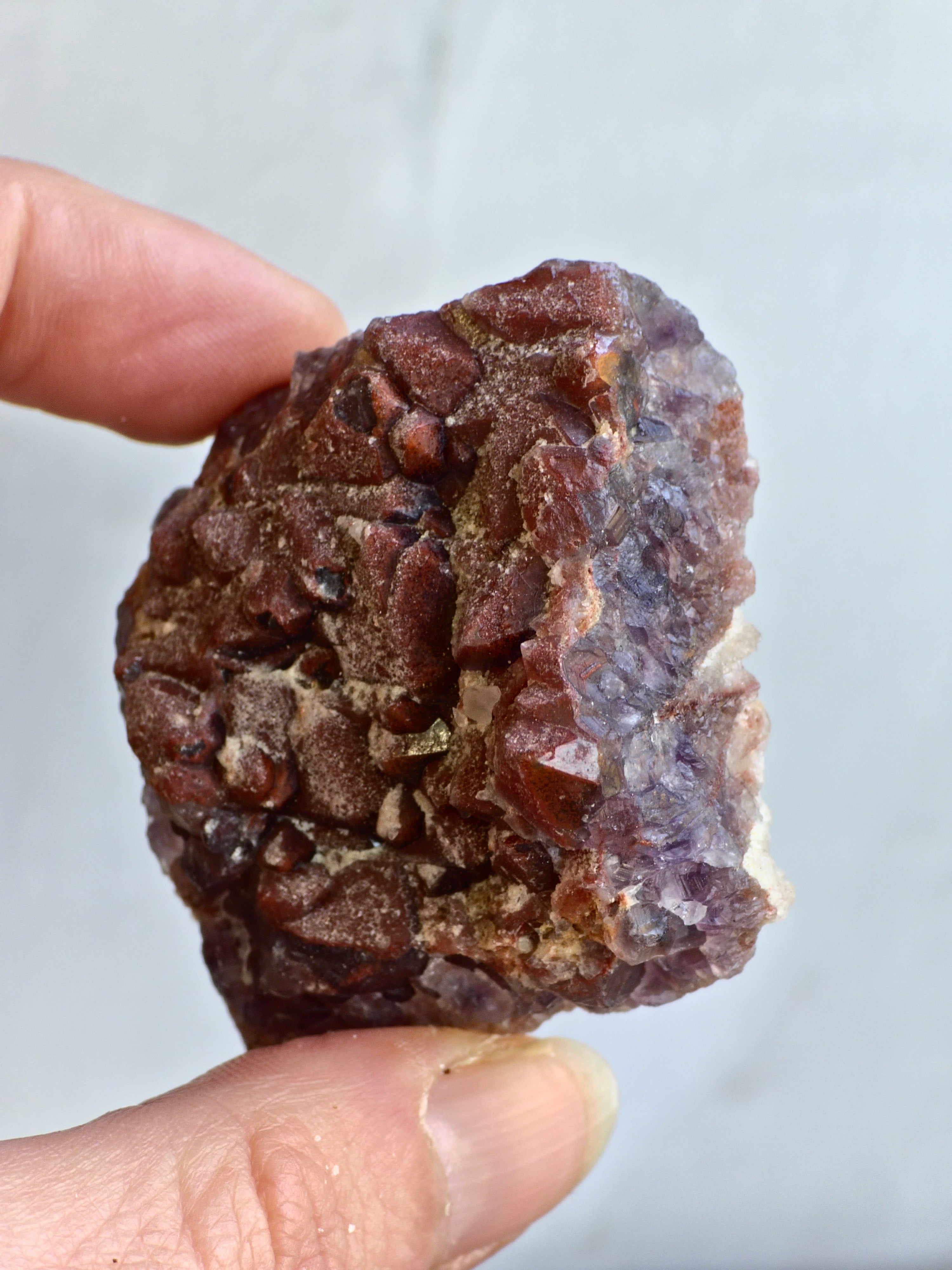 Red cap Amethyst